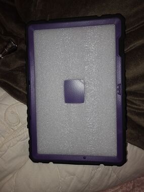 A11 Galaxy Rugged Purple Tablet Case with Shock-Absorbent Frame